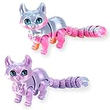 MXYZQDE 2StĂĽck 16CM 3D Printed Cat Toy,3D Tiere,3D Spielzeug,SĂĽĂźe und Bunte Katze, Agiler Langer Schwanz,Geeignet FĂĽr Gelenkige PlĂĽsch Spielzeug Geschenk Katze Enthusiasten.