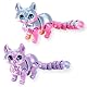 MXYZQDE 2Stück 16CM 3D Printed Cat Toy,3D Tiere,3D Spielzeug,Süße und Bunte Katze, Agiler Langer Schwanz,Geeignet Für Gelenkige Plüsch Spielzeug Geschenk Katze Enthusiasten.