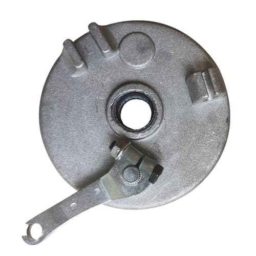 Wallemac Drum Brake Pads Assembly Replacement for Wheel Brake Aluminum Cover for 15hp Wallemac Stump Grinder