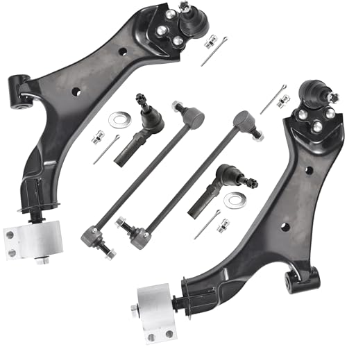 ASTRAPRO - Front End 6pc Suspension Kit for 2010-2017 Chevy Equinox GMC Terrain 2 Lower Control Arms w/Ball Joints 2 Sway Bar Links 2 Outer Tie Rods 2011 2012 2013 2014 2015 2016 Replacement