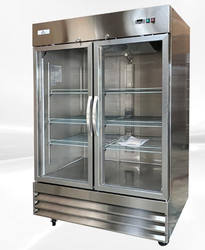 cooler depot Commercial Freezer Glass 2 Double...