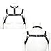 Men's Body Chest Harness Belt with Halter Collar Adjustable Buckles, PU Leather Gothic Chest Harness Bondage Strap with Choker, BDSM Cosplay Fetish Costume Bar Nightclub Clubwear Party Club Masquerade
