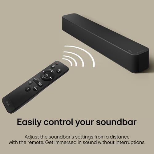 Image of LG SF1A 30 Watts 2.0 Channel Mood Lighting, Compact Size Soundbar with Bluetooth Wireless Connectivity (Black)