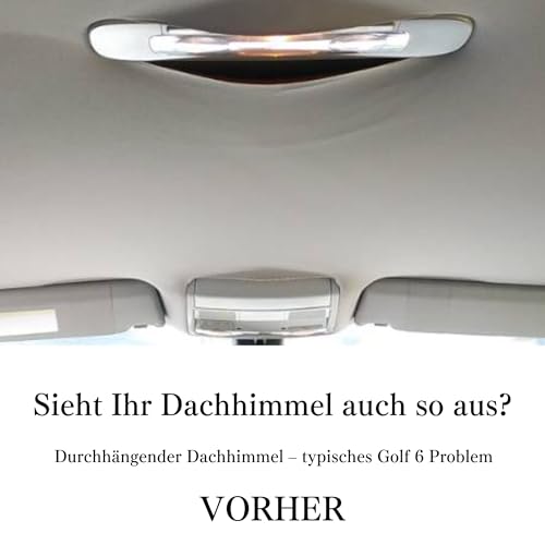 Panel de techo negro para VW Golf Mk5 sin techo solar 6