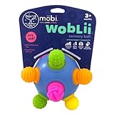 Mobi Woblii Sensory Ball - Sensory Activities for Toddlers and Kids, BPA-Free and Food Grade Silicone Teething Toy, Montessori Learning Games - for 3 Month Old and Up