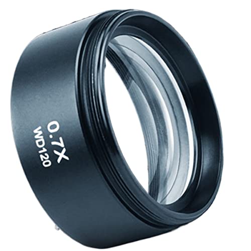 Microscope 0.5X 0.7X Trinocular Microscope Binocular Microscope with Mounting Thread(0.7X)