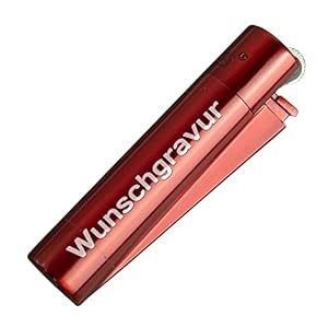 creativgravur® Clipper® Feuerzeug – Edition Red Devil mit Namensgravur inkl. Metallbox