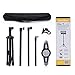 T-SIGN IPad Tripod Tablet Stand, Reinforced Mount Foldable Floor, Height Adjustable 360 Rotating for More 7 to 12 Inch Tablets, Carrying Case, Phone Holder, Bluetooth Remote Control