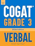 COGAT Grade 3 Verbal: 3 Practice Tests - Level 9