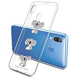 ❥【Compatibilidad】Funda Silicona Transparente TPU Carcasa compatible con [Samsung Galaxy A2 Core], no apto para otros modelos. La funda Samsung Galaxy A2 Core transparente dibujos proporciona un mejor agarre y muestra la bellaza original de su móvil sin agregar peso extra.