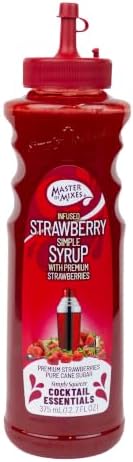 Cocktail Essentials Infused Strawberry Syrup, 375mL Bottle