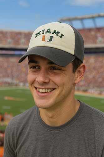Gorra ajustable Miami Hurricanes bordada miniatura 3
