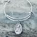 St Thomas Aquinas Bracelet Silver Bangle with Saint Medal and Cross Charm Pray For Us Religious Jewelry Patron Saint of Students Handmade Gift