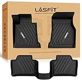 LASFIT Floor Mats for BMW 3 Series 2012-2018 320i 328d 328i 330e 330i 335i 340i M3 RWD & Sedan Only(Not for 335is, X-Drive, GT), All Weather TPE Custom Fit Car Liners 1st & 2nd Row Mat, Black