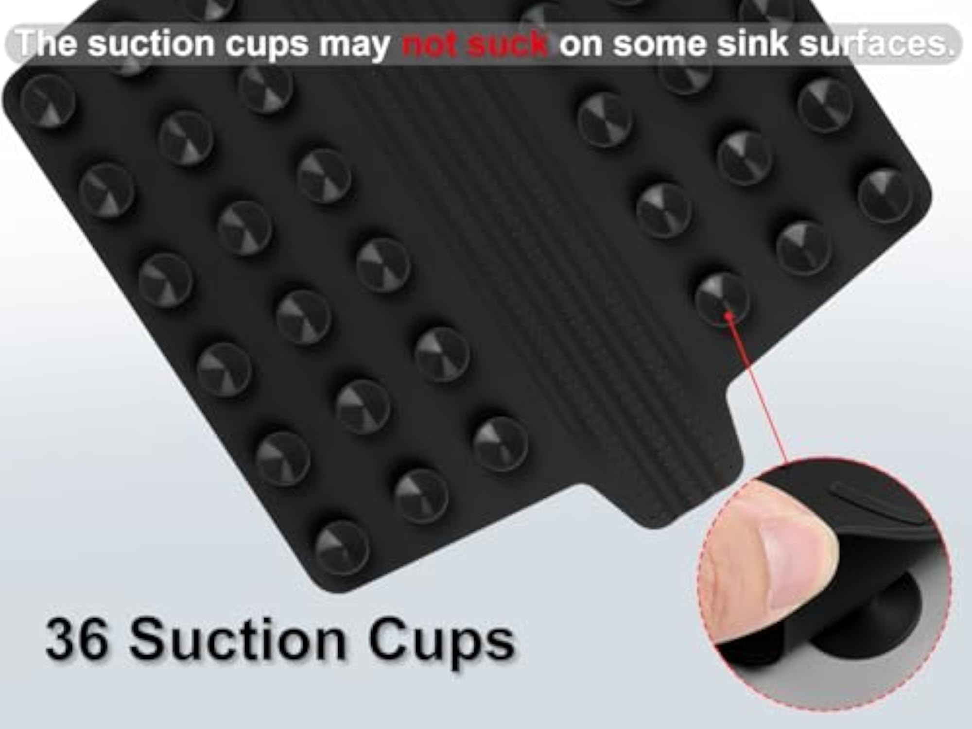 Silicone Sink Divider Mat, Ultra Thin Kitchen Sink Protector