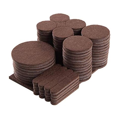 Furniture Felt Pads Pack of 101 5mm Thick Felt Pads for Furniture on Hardwood Floors, Self Adhesive Anti Scratch Floor Protectors, Used for Hardwood Tile Wood Floor Cover
