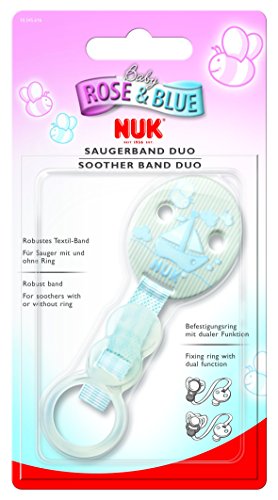 PRENDEDOR CHUPETAS BLUE DUO NUK