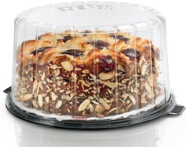 Inline Plastics EZ Open Clear, 7 Inch Double Layer Cake Container with Dome Lid | 100/Case