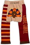 Pavilion Gift Company Izzy & Owie-Turkey Thanksgiving 12-24 Month Unisex Baby Leggings, Red, 12-24 M