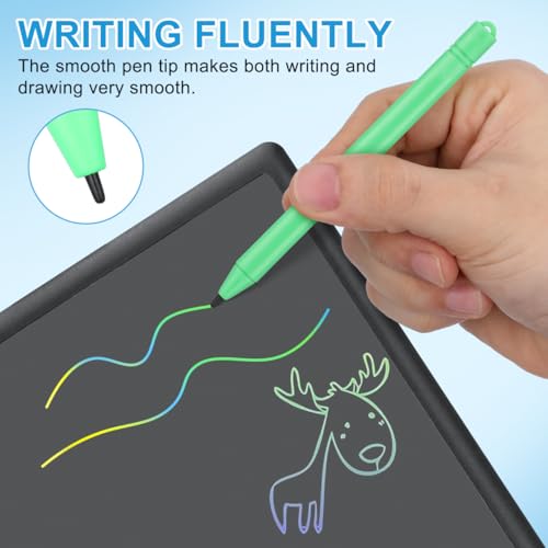 Pluma LCD Hemobllo Stylus, paquete de 6 unidades para tabletas de escritura LCD infantiles, plumas de dibujo coloridas con agarre suave para tableros educativos de escritura LCD miniatura 3