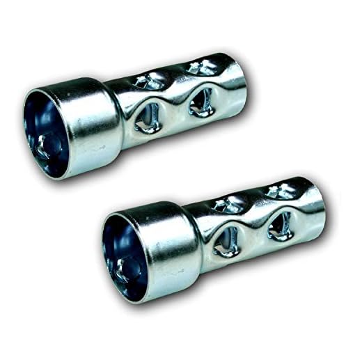 KUSTOM66 010011K66-2 Ljuddämpare Insats, Killer db-Eater Silencer, Universal för Motorcykel Krömmer Eller Avgasrör, 40mm x 100mm, Paket av 2