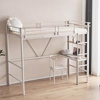 Amazon｜ロフトベッド パイプベッド シングル 木 デスク付き