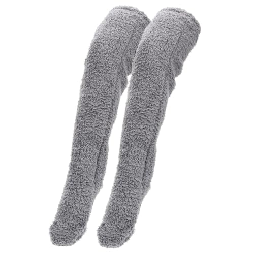 Calcetines de invierno para mujer largos hasta la rodilla tipo pantuflas