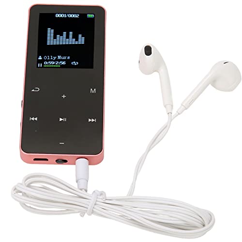 Lettore MP3 da 8 GB, Lettore Musicale Digitale Bluetooth Portatile, Registrazione, Giochi, Libri Elettrici, Musica, Lettore MP4 Portatile con Dizionario di Traduzione, Supporta (Rosa)