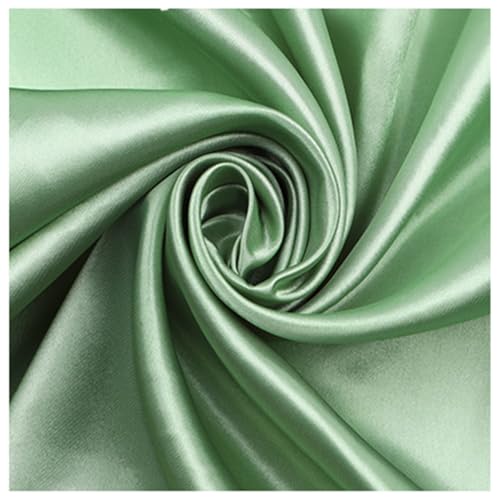 AMateschitz Tissu de doublure en satin au mètre - Tissu en polyester doux - Tissu en coton à coudre - Couleur unie - 28 couleurs - Pour robes, vestes,...