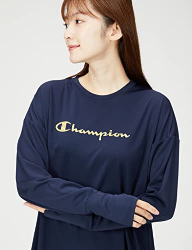 [チャンピオン] Tシャツ 長袖 丸首 速乾 UVカット スクリプ
