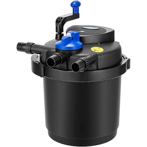 VIVOHOME Pressurized Biological Pond Filter with 13-watt Light, 1580 GPH Suitable for Koi Ponds up...