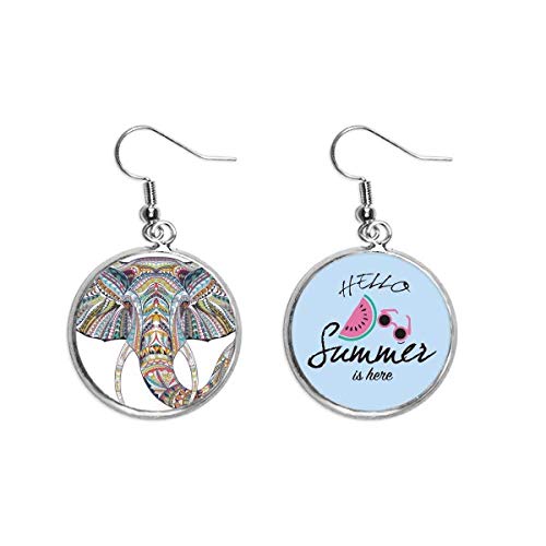 Pendientes de sandía y elefante de mosaico, el detalle original para regalar 1