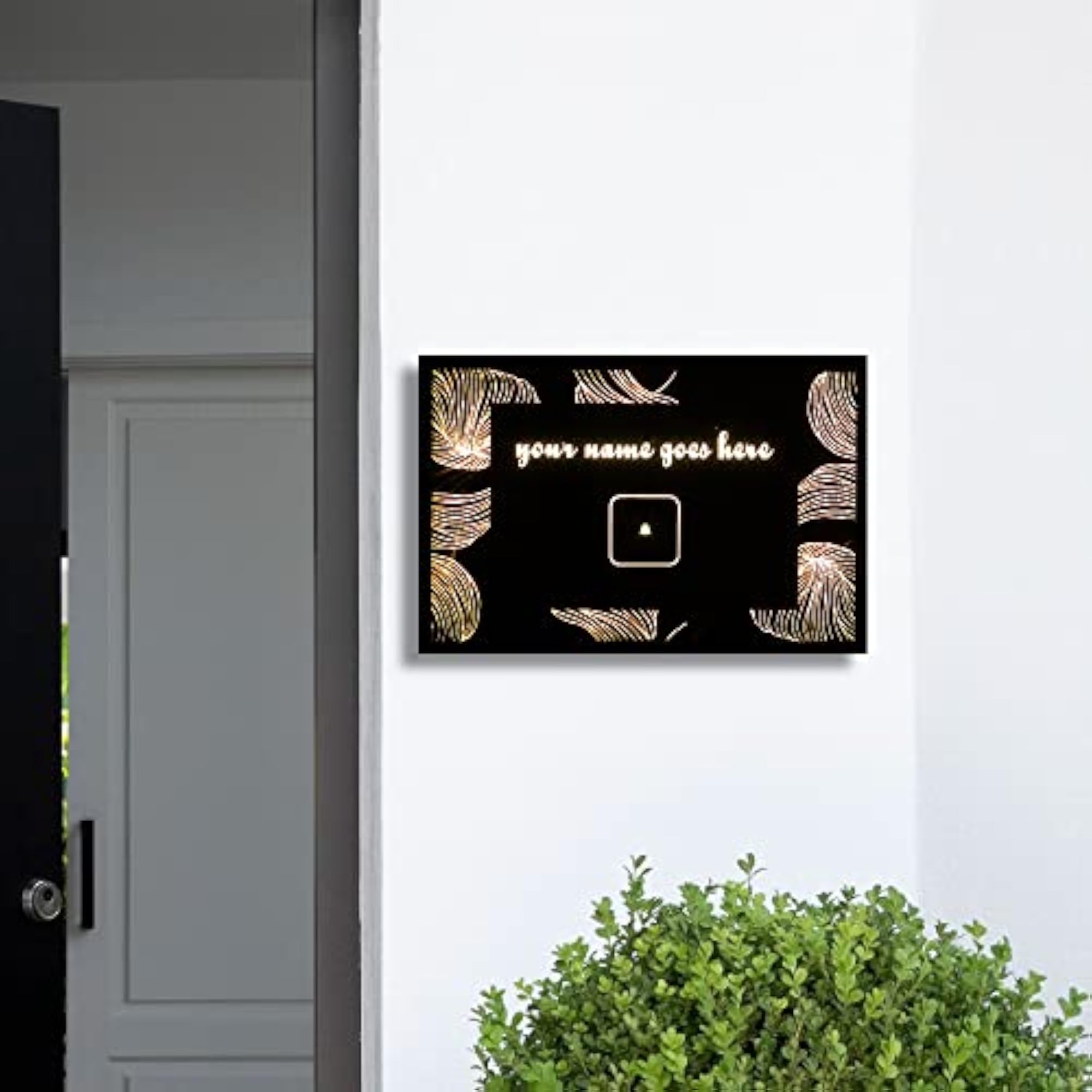 Customized Horizontal Designer Namebell with Touch Based Customisation