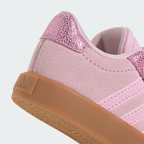 Image of adidas Boys Vl Court 3.0 Slip On Sneakers Shoes Casual - Pink, White
