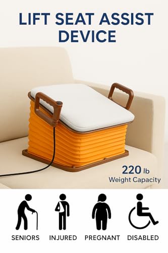 SeatLift Powered Lifting Cushion – Electric Chair Lift Assist for Seniors, Injured, or Pregnant, Portable and Lightweight, Rechargeable Battery, 220 lb Capacity, FSA/HSA Eligible - Thumbnail 5