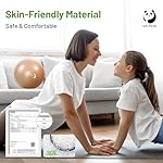 Slim Panda Pilates Ball, 9 Inch Small Exercise Ball, Anti Burst Mini Yoga Ball for Stability, Workout, Barre, Core Strength, Physical Therapy, Balance, Stretching - Image 3
