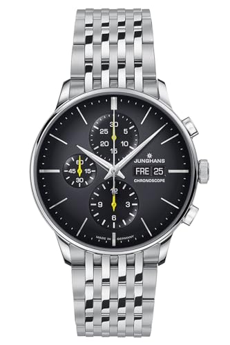 JUNGHANS Herren-Automatikuhr Meister Chronoscope Stahl 27/4429.46 JUNGHANS Herren-Automatikuhr Meister Chronoscope Stahl 27/4429.46