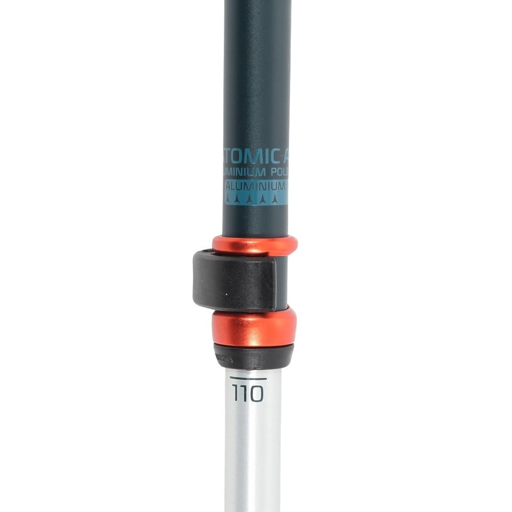 Atomic Bâtons de Ski BCT Touring SQS, Réglables de 95 à 145 cm, Aluminium, Poignées ergonomiques, Équipement de Ski de randonnée avec Dispositif de sécurité