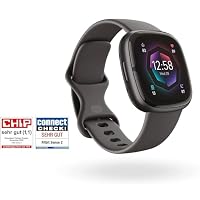Google Fitbit Sense 2 – Smartwatch Damen / Herren – Fitnessuhr mit integriertem GPS und Telefonfunktion – Fitness-Tracking mit Stressmanagement, EKG und Schlafanalyse – kompatibel mit Android/iOS – Ansicht 2