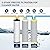 AQ-5300+R Water Replacement Filter Cartridges Compatible with Aquasana AQ-5300+R, AQ-6300M, AQ-C3M-R/Claryum 3-Stage Max Flow Water Filter 3 Counts