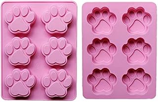 2 Pack Value Silicone Molds Pet Paw Print Animal Paw Print for Homemade