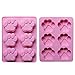 2 Pack Value Silicone Molds Pet Paw Print Animal Paw Print for Homemade Dog Treats, Baking Chocolate Candy, Oven Microwave Freezer Safe