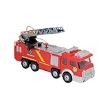 Caminhao Bombeiro Lança Agua com Sirene Luz e Som BBR Toys Vermelho