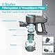 Akku Staubsauger, 25000Pa/175W/50Min Staubsauger Kabellos, Anti-Tangle-Bürste und Selbststehend, Ultraleichter Handstaubsauger akku vacuum cleaner Stielstaubsauger für Teppichen, Hartboden, Tierhaare