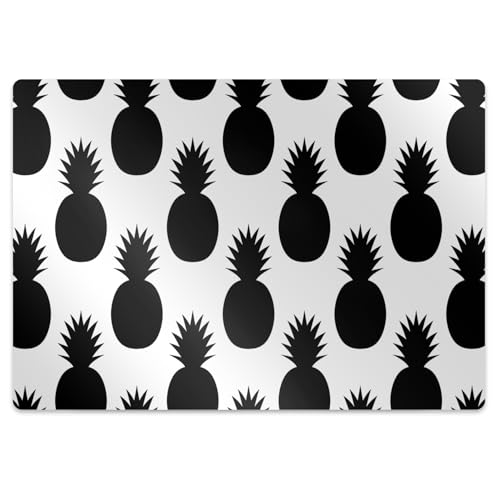 Tapis de protection sol PVC 120x90 cm rectangulaire imperméable noir