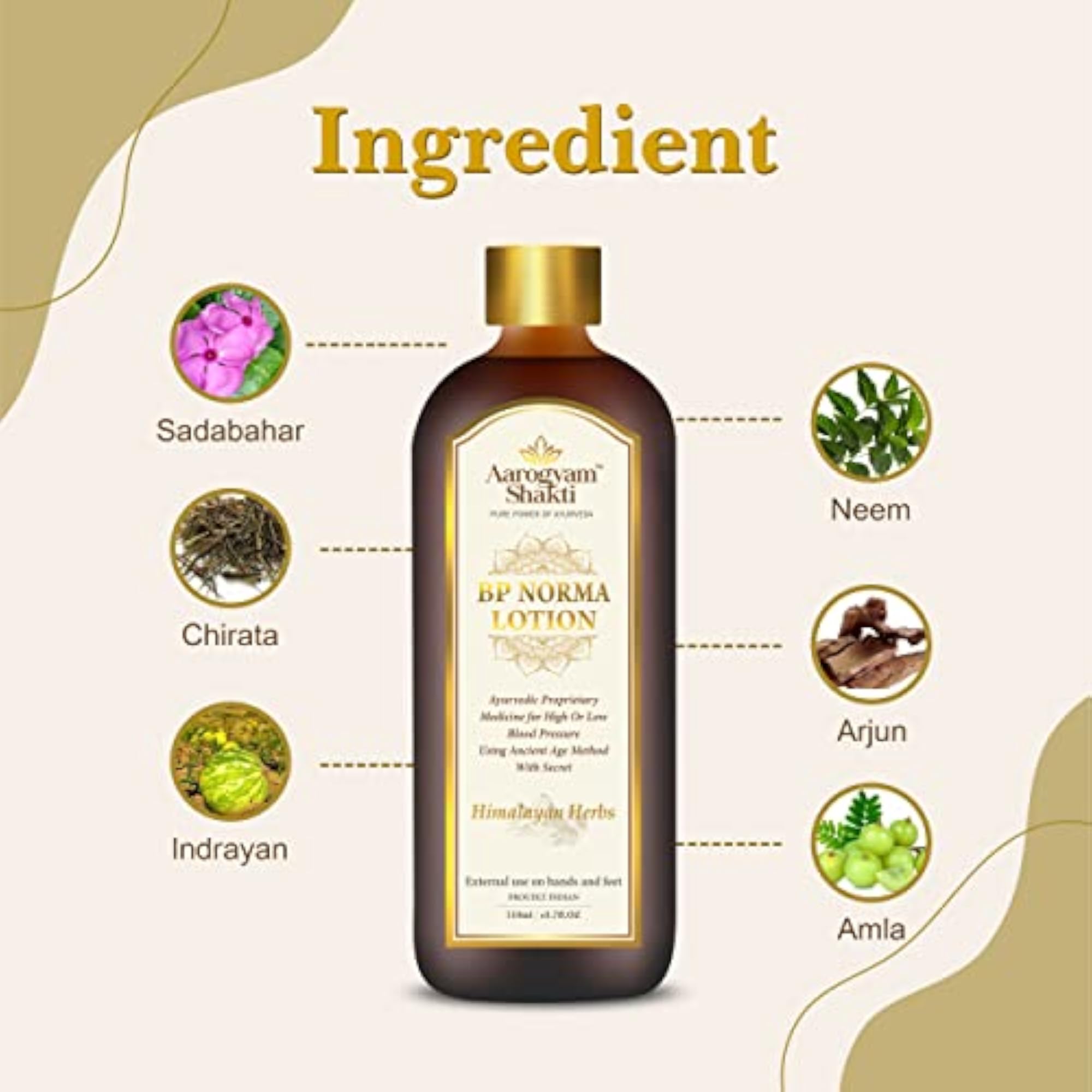Ayurvedic BP Norma Lotion Pack, 110ml