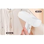 Travel Essentials : Steamer for Clothes - Home or Travel Steamer & Iron, White with Rose Gold Accents, 1000W Steam, Fast Heat Up, Removes Wrinkles in Seconds, a must-add to Travel Accessories - Image 4
