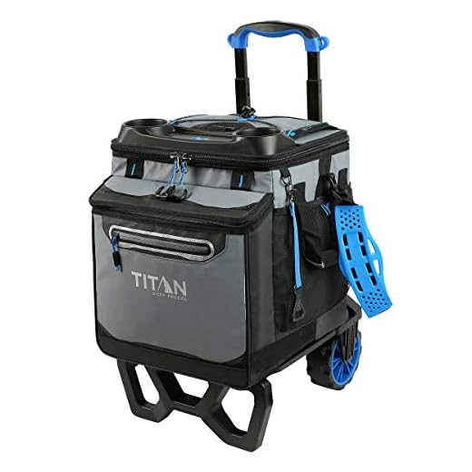 Arctic Zone Titan Deep Freeze Rolling Cooler - High Performance - 60 Can Capacity (Blue)