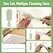 Baby Bottle Brush Set with Drying Rack, Portable Silicone Bottle Cleaner Kit for Bottles, Nipples and Straws, Travel Storage Box for Home and On-The-Go Use（Green）