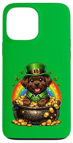Leprechaun Labrador Retriever �Â����S ���u���h�[���E���g���[�o�[ ���v���R�[�� �K�^ �X�}�z�P�[�X iPhone 13 Pro Max �p
